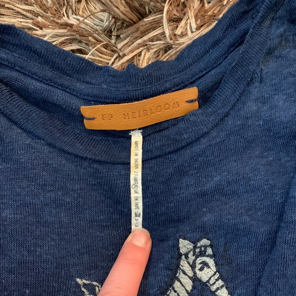 Free People linen t shirt - Picture 3 of 3